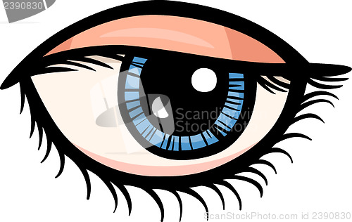 Image of eye clip art cartoon illustration