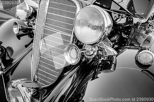 Image of classic vintage car details