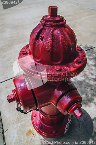 Image of red fire hydrant