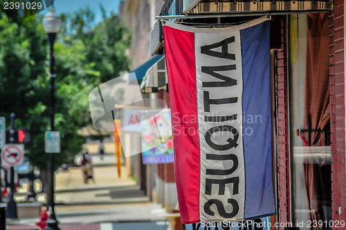 Image of antique shop sign