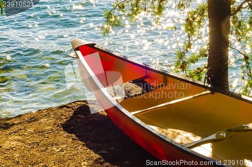 Image of kayak by the water