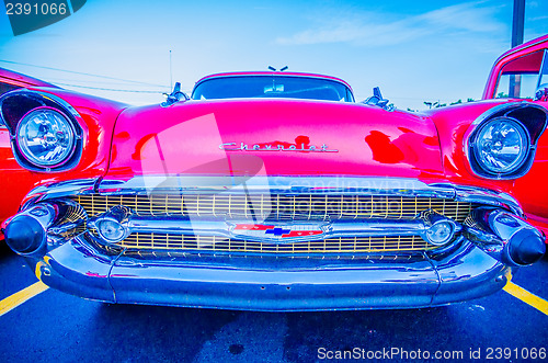 Image of classic vintage car details