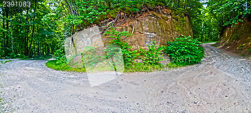 Image of sharp road curve