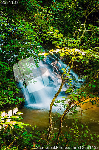 Image of beautiful watrefalls in upstate south carolina