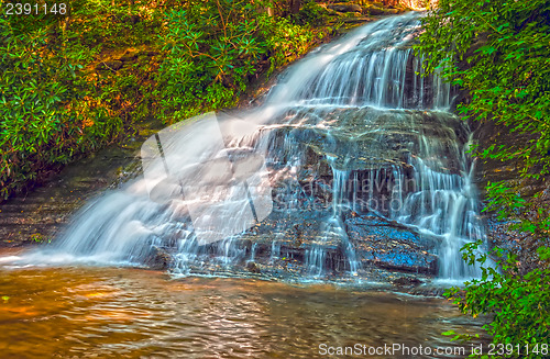 Image of beautiful watrefalls in upstate south carolina