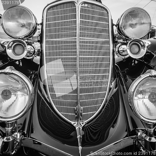 Image of classic vintage car details