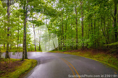 Image of sharp road curve