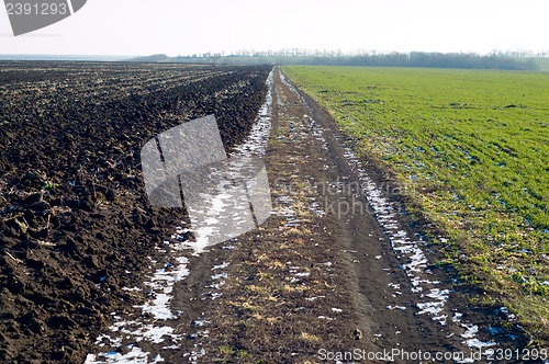 Image of road in winter