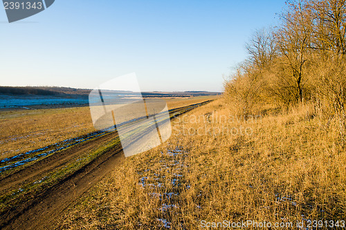 Image of rural sunset