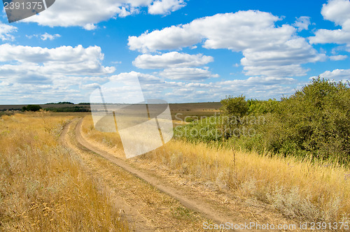 Image of road in steppe