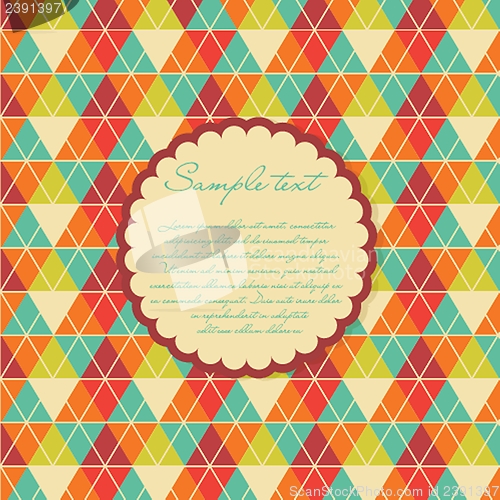 Image of Geometric background in vintage colors