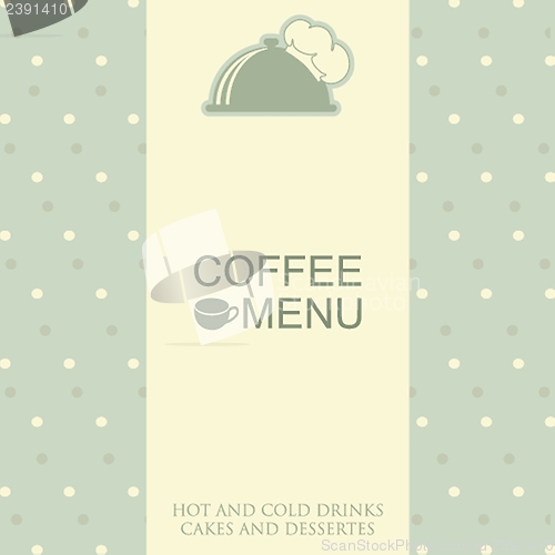 Image of Restaurant or cafe menu design. Vintage style