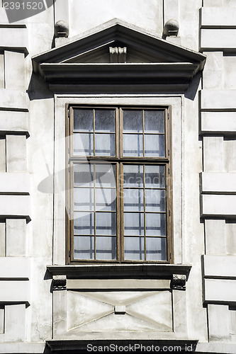 Image of Wooden window on a old house