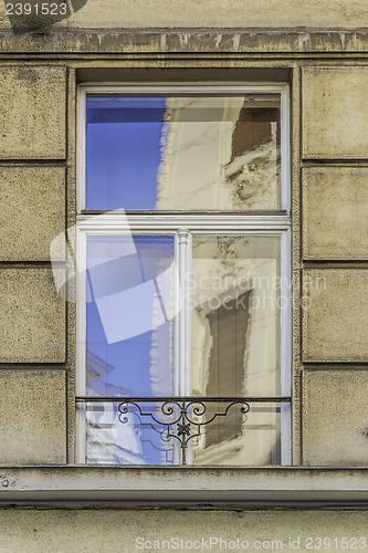 Image of window with reflection