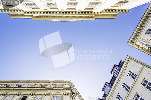 Image of Historic building with blue sky