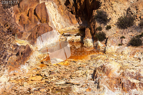 Image of Puddle in the rocky ravine