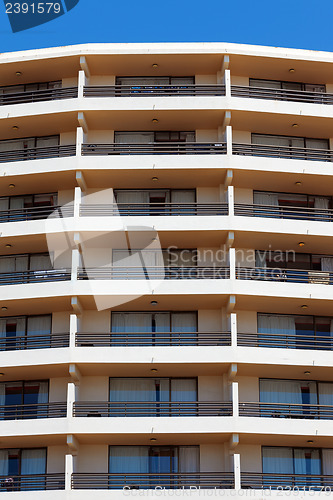 Image of Exterior of a modern apartment block
