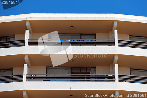 Image of Exterior of a modern apartment block