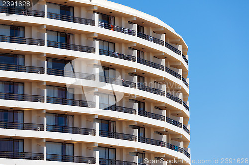 Image of Exterior of a modern apartment block