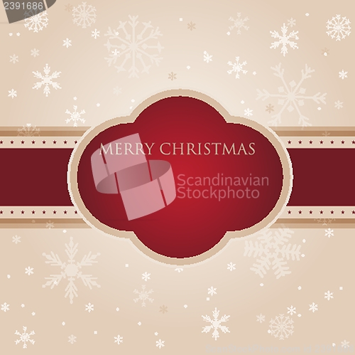 Image of Christmas background with Christmas tree, vector illustration.