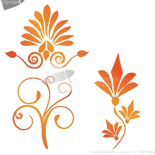 Image of Cute floral seamless background