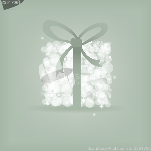 Image of Christmas background with Christmas tree, vector illustration.