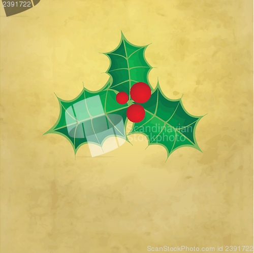 Image of Christmas background with Christmas tree, vector illustration.