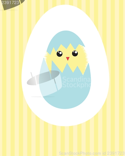 Image of Easter card with two hand drawn eggs