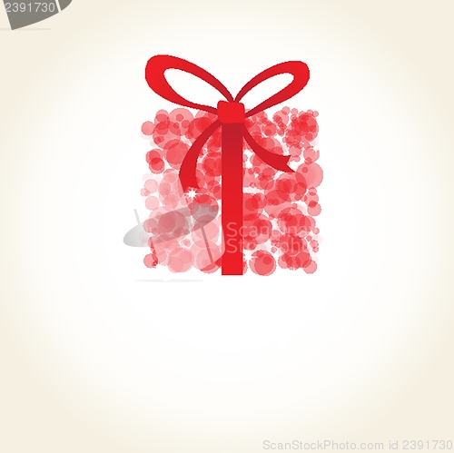 Image of Christmas background with Christmas tree, vector illustration.