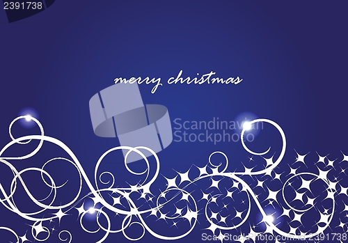 Image of Christmas background with Christmas tree, vector illustration.