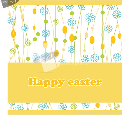 Image of Easter card with two hand drawn eggs