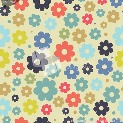 Image of Cute floral seamless background