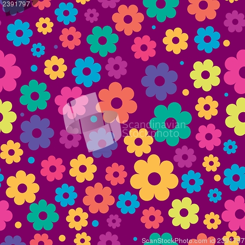 Image of Cute floral seamless background