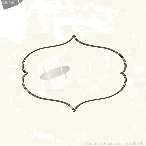 Image of Vintage vector frame on  beautiful background