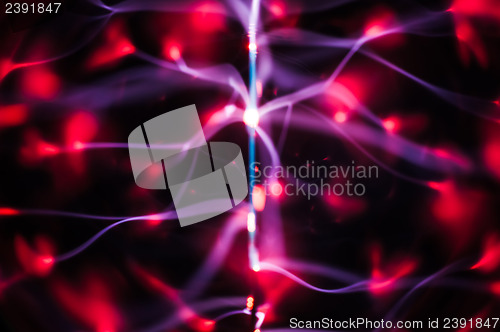 Image of Science abstract pattern: Plasma gas beams 