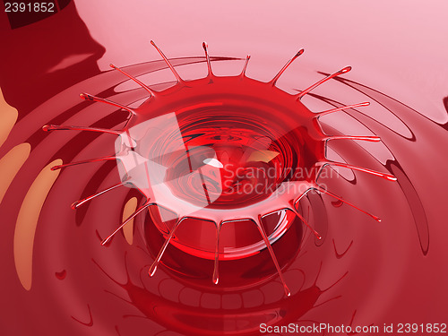 Image of Cherry juice or wine Splash and splatter 