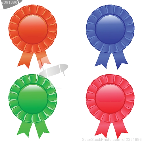 Image of Collection of three vector Medals