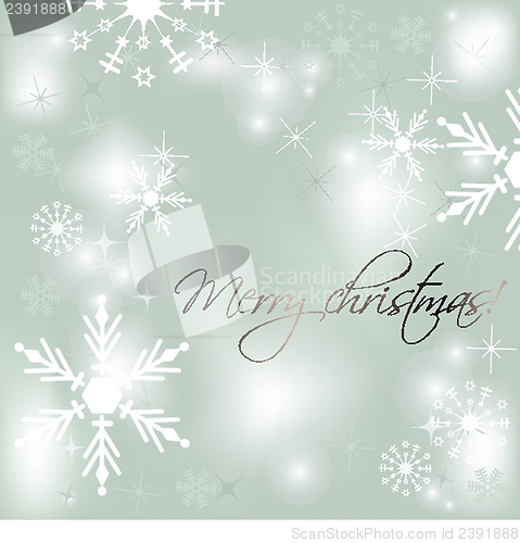 Image of Christmas card with holiday elements.