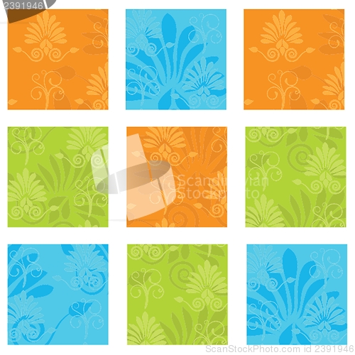 Image of Cute vector background with decorative elements