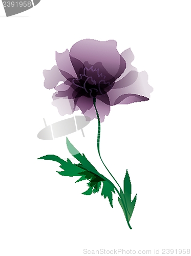 Image of Luxurious  peony flower painted in pastel colors. painting