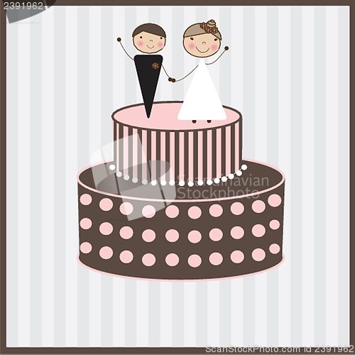 Image of Beautiful wedding couple is enjoying wedding