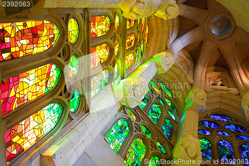 Image of La Sagrada Familia, interior