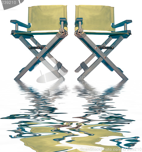 Image of vintage movie directors chairs