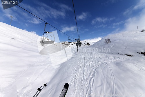 Image of Chair-lift at ski resort