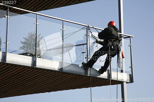 Image of Cleaning  and climbing