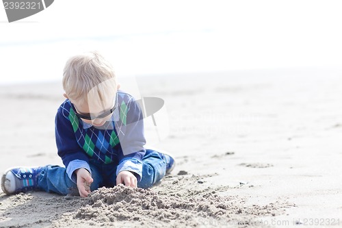 Image of toddler at the beach
