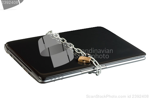 Image of Laptop lock with chains