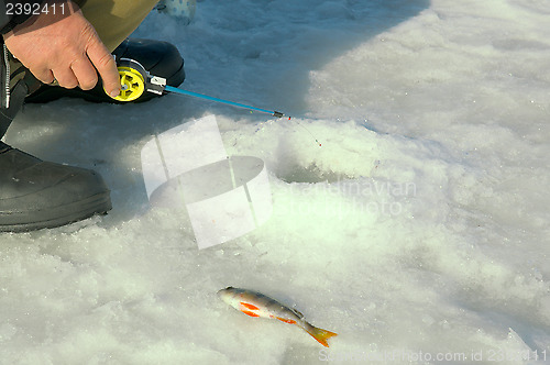 Image of Winter fishing.