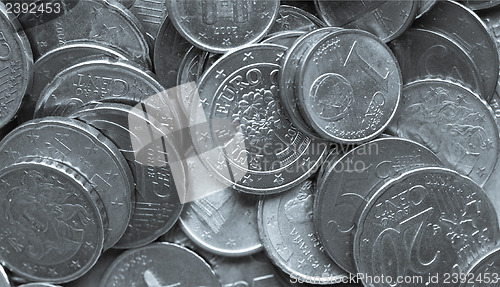 Image of Euro coins background