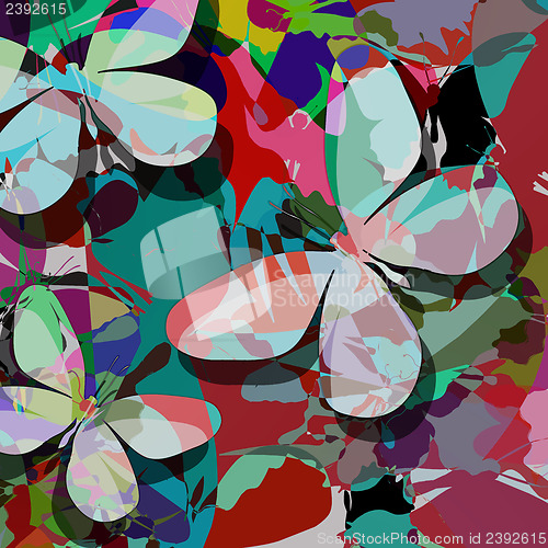 Image of Butterflies abstract